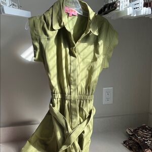 Chic Olive Green Women's Dress